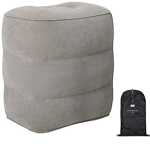 Kaxich Gonflable Oreiller de Voyage Repose-pieds Pliable pour les Avions, les Voitures, les Autobus, les trains, les Bureau, des Enfants