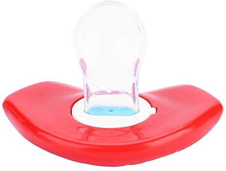 Baby Schnuller Lustiger Lippen Schnuller Dummy Lebensmittel Qualität Silikon Beißring Massieren Baby Schnuller(rot)