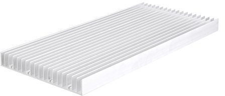 Dissipatore di calore in alluminio ad alta potenza, Alluminio Radiatore Modulo più Fresco Pinna, 19 alette, 300 x 140 x 20 mm, per transistor a semiconduttori, PCB (circuito stampato), LED