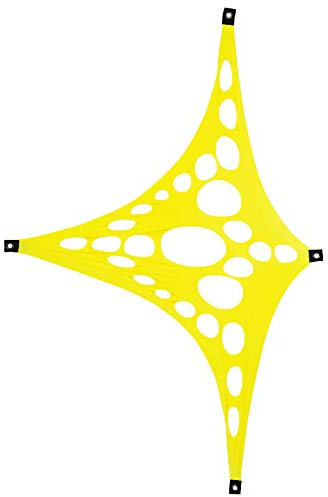 PSYWORK Schwarzlicht Segel Spandex | PSY Suzy Triangle | Vanille | 1,5 x 2m | UV-aktiv | Leuchtend | Wandtuch Wandbehang Stoff Neon Deko Party Tuch Tapestry Poster PSY Goa