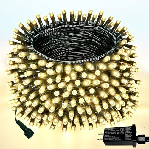 Extendable Christmas String Lights Indoor Outdoor 75.8FT 200 LED Warm White