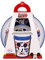 Vajilla infantil reutilizable antideslizante con base de silicona bicolor compuesto de plato, cuenco y vaso de Mickey Mouse