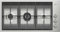 Piano Cottura 3 fuochi a Gas da 87 cm Piano Inox Satinato