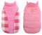 CITÉTOILE Warme Hundemantel Winter, Hundemantel mit Bauchschutz, Wintermantel für Hunde mit Reflektierend, Wendbarer Hundejacke Hundekleidung mit Geschirrloch, Rosa, XS