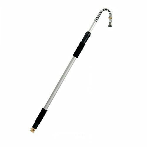 Vision4ever 185cm Large Telescopic Extendable Gutter Cleaner Pole Pipe Water Drain Roof Hose