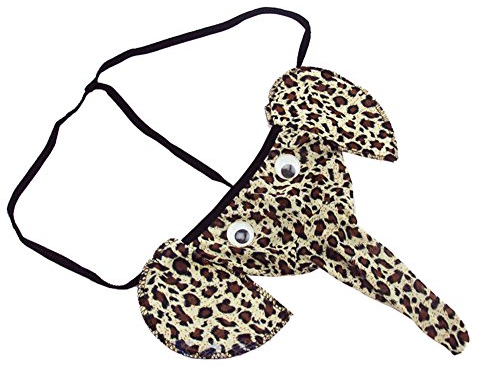 zhandouji Unterwäsche Unterhose Lustig Herren Elefanten Slips Strings Tanga Sexy Mankini Bodysuit Nachtwäsche Jumpsuits Straps Lover Geschenk (N#11-W, One Size)