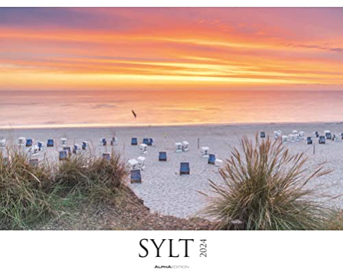 Sylt 2024 - Bildkalender XXL 60x50 cm - hochwertiger Wandkalender im Querformat - Landschaftskalender - Wandplaner - Deutsche Küsten