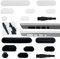 Juego de 14 Tapones Antipolvo compatibles con MacBook Pro de 16 Pulgadas y 14 Pulgadas, protección de Silicona, Tapones Antipolvo, con Dos cepillos y una Caja de Almacenamiento Transparente