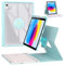 BLUTLOTUS Keyboard Case for iPad 10th Generation 2022 10.9 inch,360° Rotatable Magnetic Keyboard Case with Pencil Holder, 7 Color Backlit Detachable Keyboard, Smart Folio Tablet Cover (Sky Blue)