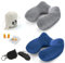 Gofodsil Nackenkissen Aufblasbar für Flugzeug Camping Züge und Autos mit Augenbinde Ohrstöpseln, Tragbares Travel Pillow, Nackenkissen Flugzeug Aufblasbar 2er Set