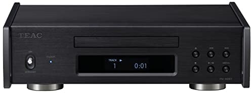 TEAC Reference PD-505T CD-Transport mit diskreten Stromkreisen, kristallbasiertem Taktgeber mit 10MHz Takteingang, Vollmetallgehäuse, Schwarz