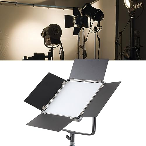 RGB-LED-Videoleuchte, Vollfarbig, 60 W, 2700–10.000 K, Videoleuchte, CRI 97+ TLCI 97+, Videobeleuchtung für Fotografie, Videoaufnahmen, Rundfunk Usw (EU-Stecker)