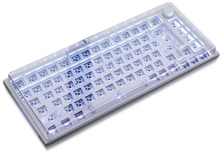 Decksaver Cover für die Glorious GMMK Pro 75 Tastaturserie - geräucherte/klare Schutzhülle, hergestellt in Großbritannien - Erstklassige Schutzabdeckung für Profi-Gamer