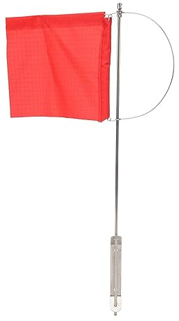 Wind Indicator Flag Wind Monotypes Mast Flag Wind Indicator Stainless Steel Red Boat Flag for Sailboat Yacht (140x120mm / 5.51x4.72 in)