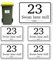 Papa Prints Wheelie Bin Numbers for Wheelie Bins Pack of 4 Wheelie Bin Stickers Numbers (150 x 100mm) Waterproof Bin Number
