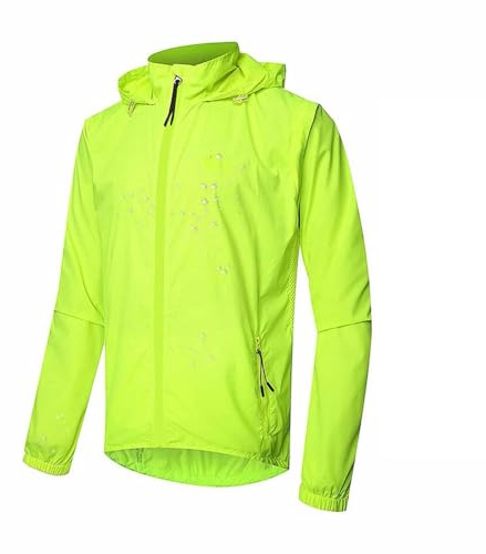 SMTSEC Fahrradjacke Herren Wasserdicht Atmungsaktiv 2 In 1 Fahrradweste Mit Abnehmbaren Ärmeln UV-Schutz Laufjacke Fahrrad Regenjacke Reflektierende Winddicht Radjacke Radsport Jacke,Green-XXL