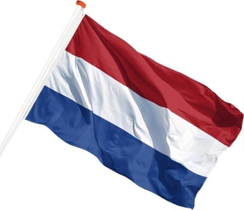 CHPN - Flagge der Niederlande - Niederländische Flagge - Niederländische Gemeinschaftsflagge - 90/150 cm - NL Flag - Flagge von Holland - Amsterdam - Niederländisch - 2 Teile - ohne Stick