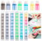 OTCRAFT 48 Pcs/Set Soft Bristles Finger Daubers with 6 Storage Box Ink Blending Brushes Mini Stackable Blender Brushes Brush Head 0.75'' for Cardmaking Painting Drawing Handles Ink Blender Tool
