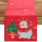 Cieex Rot Weihnachten Tischläufer, 32x182 cm Schneeflocken Weihnachtsbaum Schneemann Tischwäsche, Weihnachts Party Deko Saisonnal Winter Küche Tisch Dekoration Drinnen Draußen Winterferien Tischdecke