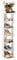 JF HOME BLISS Narrow Tall Shoe Rack Multi-Layer Wooden Storage Rack Cabinet Corner Display Shelf Unit for Corridor Entrance White Shoe Rack Storage (White, For 7 Pairs Shoes)