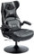 Vinsetto Gaming Stuhl mit Wippen- und Schkelfunktion, ergonomischer Computerstuhl, höhenverstellbar, drehbar Schreibtischstuhl mit Lautsprecher, bis 120 kg belastbar, Schwarz+Grau