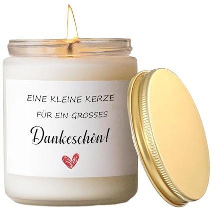 Dankeschön Geschenke für Frauen, Duftkerzen mit Spruch, Abschiedsgeschenk Kollegen, Danke Kerze für Lehrerin Chef Oma, Danke Geschenk Klein für Lehrers Mama Freundin, Lavendel Duft