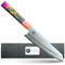 Pure Mastery® | Kochmesser Barcelona 21 cm – Scharfes Damastmesser, japanisches Chefmesser aus 7 Lagen Damaststahl, Küchenmesser mit ergonomischem Holzgriff, Universalmesser für Profis und Hobbyköche