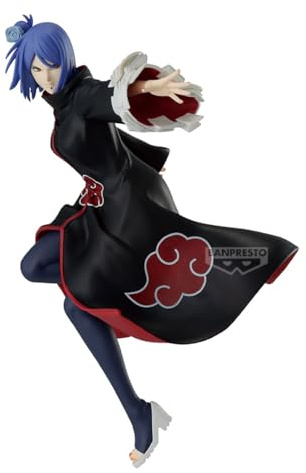 Banpresto Konan Naruto Shippuden Action Figure - Vibration Stars 15 cm - Multicolor BP29185P - Collectible Figure - Optimal for Anime Fans