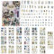 TYXHXTF 360PCS Vintage Scrapbook Aufkleber Set, Küste der grünen Insel Scrapbooking Aufkleber, Aufkleber für DIY Koffer Scrapbook Skateboard Laptop Motorrad Wasserfest