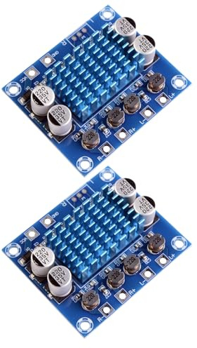 LAOMAO XH-A232 Digitaler Stereo-Leistungsverstärker, 2x30W HiFi-Sound, DC 8-24V, für Audio-DIY, Heim-Audio-Systeme und Audio-Engineering（2 Stück）