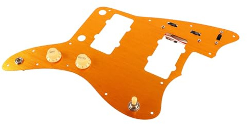 Generic Geladener Kratzer, Einfacher Betrieb Geladener Pickguard Leicht für die Probe (Gold GP504)