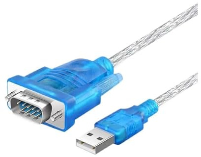 Pevlkawr Cable Adaptateur USB vers Série RS232 1,2 M Vga Câble Adaptateur USB vers Port Série Db9 9 Broches Compatible avec 10 8 7 XP Mac Os