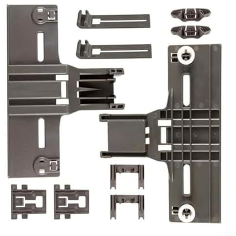W10350376 Kit de réglage pour panier de lave-vaisselle avec plusieurs pièces de rechange y compris clips et ajusteurs Compatible avec différents modèles de lave-vaisselle