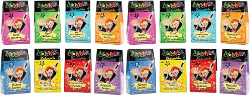 TRENDHAUS Mr. Magic Zaubertricks, 8X Mini-Zauberkasten für Kinder ab 6 Jahren, Zauberhafte Geschenke für den Kindergeburtstag (Packung mit 2)