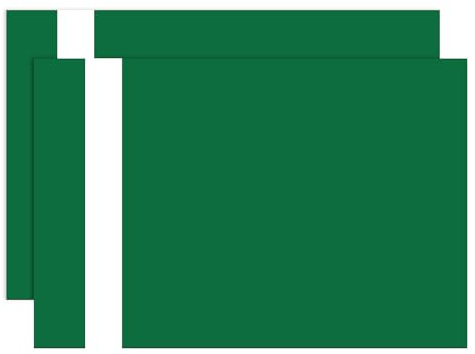 PATIKIL 2 Stück Laser Gravurplatte 30x20cm Doppelfarbige ABS Plastik Gravurplatte Material Für Namensschilder Büroschilder Badge Office Label DIY Hellgrün/Weiß