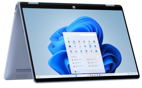 HP OmniBook 5 Flip, Convertibile, AI PC, 14, 2K IPS, Touch | Intel Core 5 120U, 512 GB SSD, Windows 11, 14-fp0004slx, Blu, Multitasking, QWERTY Italiano