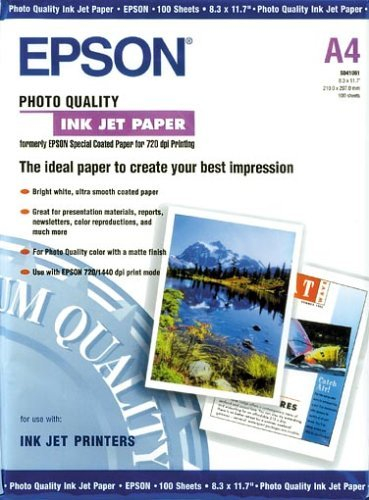 Epson Quality Inkjet Photo Papier Nr. S041061 (A4 / 100 Blatt)