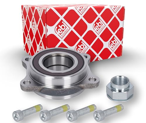 febi bilstein 38860 Radlagersatz mit Schrauben und Achsmutter, 1 Stück | Kompatibel mit: ALFA ROMEO 147, 156, 156 Sportwagon, 166, GIULIETTA, GIULIETTA Kasten/Schrägheck, GT, LANCIA THESIS