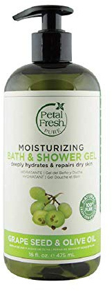 Bio Kreativ Lab Blüte Frisch Bade und Duschgel, Traubenkern und Olivenöl, 470ml