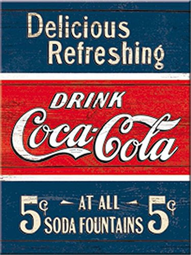 Nostalgic-Art 14322 Coca-Cola Delicious Refreshing, blau