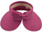 Sombreros de playa para mujer, plegables, de paja con ala ancha y cola de caballo para protección UV y viajes de verano, SM01, Rosa, Talla única