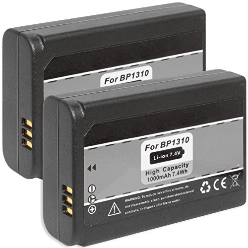 2 Akkus für Samsung ED-BP1310 / NX5, NX10, NX11, NX20, NX100