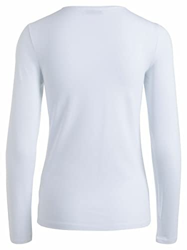 Pieces Women's Pcsirene Tee Noos Long Sleeve Top, White (Bright White), M UK