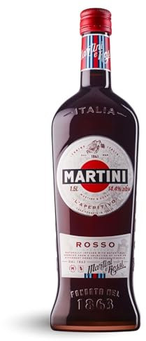 MARTINI Rosso Aperitivo Rouge, 14,4% vol., 150cl / 1.5L, Aperitivo doux infusé aux herbes régionales