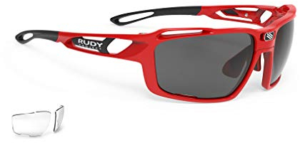 Rudy Project Fahrradbrille Sintryx Fire Red Gloss Gläser Smoke Transparent