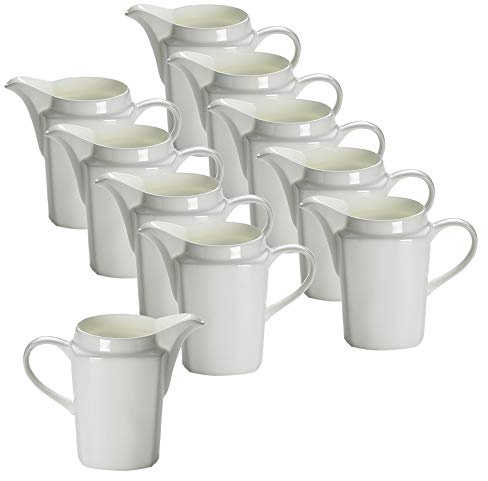 10er SET Sahnekännchen/Milchkännchen/Milchkanne eckig 290 ml CASHMERE SQUARE/Milchkännchen/Maxwell & Williams