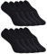YOUCHAN Calzini Donna Uomo Fantasmini Calze 10 Paia Invisibili Sportive Antiscivolo Cotone con Taglio Basso-Nero-43-46