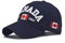 XibeiTrade Unisex-Baseballkappe mit Kanada-Flagge, Baumwolle, Ahornblatt, bestickt, für Herren und Damen, verstellbar, Blau, M