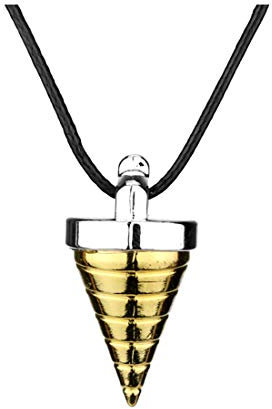 OfficialOtaku Gurren Simon Core Drill Pendant Necklace - Metal (0.6oz), One Size, Metal Zinc
