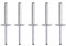 X AUTOHAUX 25 STK.Alu-Blindnieten Blindnieten Sortiment 5x30mm(D*L) Reparaturwerkzeug für Blindniet-Zangen